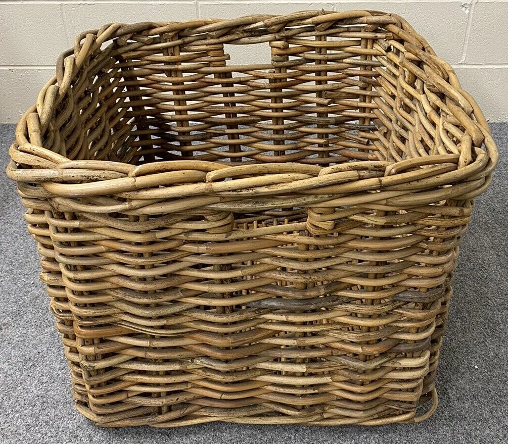 Huge Kubu Wicker Basket For Storage Of Logs, Toys, Blankets, Cushions, Laundry, 1 Huge Kubu Wicker Basket For Storage Of Logs, Toys, Blankets, Cushions, Laundry,