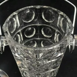 Ice Bucket Vintage Heavy Glass Bucket Chromed Metal Handle 50s. Carved, Bar Accessories, Mid Century Modern Vintage Bar, Cocktails Gift Him -Storage Furniture Sales 2024 ice bucket vintage heavy glass bucket chromed metal handle 50s carved bar accessories mid century modern vintage bar cocktails gift him sku69809285 0 4