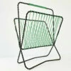 Unknown Important Vintage 1950 Metal Magazine Rack & Scoubidou 50s Rockabilly 1950s