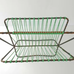 Unknown Important Vintage 1950 Metal Magazine Rack & Scoubidou 50s Rockabilly 1950s -Storage Furniture Sales 2024 important vintage 1950 metal magazine rack scoubidou 50s rockabilly 1950s 0 7