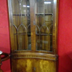 Impressive Sheraton Style Astral Glazed Mahogany Concaved Shaped Corner Cupboard -Storage Furniture Sales 2024 impressive sheraton style astral glazed mahogany concaved shaped corner cupboard sku91546762 0 1 scaled