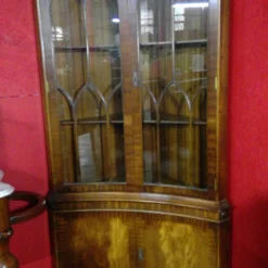 Impressive Sheraton Style Astral Glazed Mahogany Concaved Shaped Corner Cupboard -Storage Furniture Sales 2024 impressive sheraton style astral glazed mahogany concaved shaped corner cupboard sku91546762 0 8 scaled