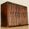 Unknown Industrial Wooden Letter Rack Cabinet Pigeon Hole Antique Vintage Haberdashery Office Storage Paper Artist Art