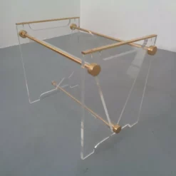 Italian Acrylic Glass & Brass Magazine Rack 1970s -Storage Furniture Sales 2024 italian acrylic glass brass magazine rack 1970s sku69268577 0 1