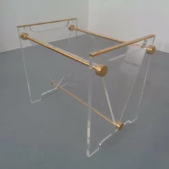 Italian Acrylic Glass & Brass Magazine Rack 1970s -Storage Furniture Sales 2024 italian acrylic glass brass magazine rack 1970s sku69268577 0 11