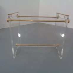 Italian Acrylic Glass & Brass Magazine Rack 1970s -Storage Furniture Sales 2024 italian acrylic glass brass magazine rack 1970s sku69268577 0 12