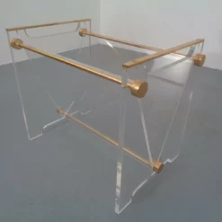 Italian Acrylic Glass & Brass Magazine Rack 1970s -Storage Furniture Sales 2024 italian acrylic glass brass magazine rack 1970s sku69268577 0 6
