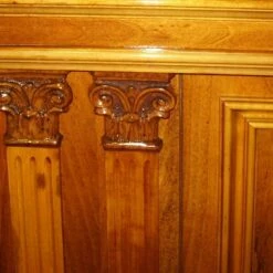 Italian Credenza Bookcase Midcentury Neoclassic Renaissance Style Blond Walnut -Storage Furniture Sales 2024 italian credenza bookcase midcentury neoclassic renaissance style blond walnut 0 4