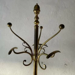 Italian Full Brass Standing Coat Stand 1960s Italy