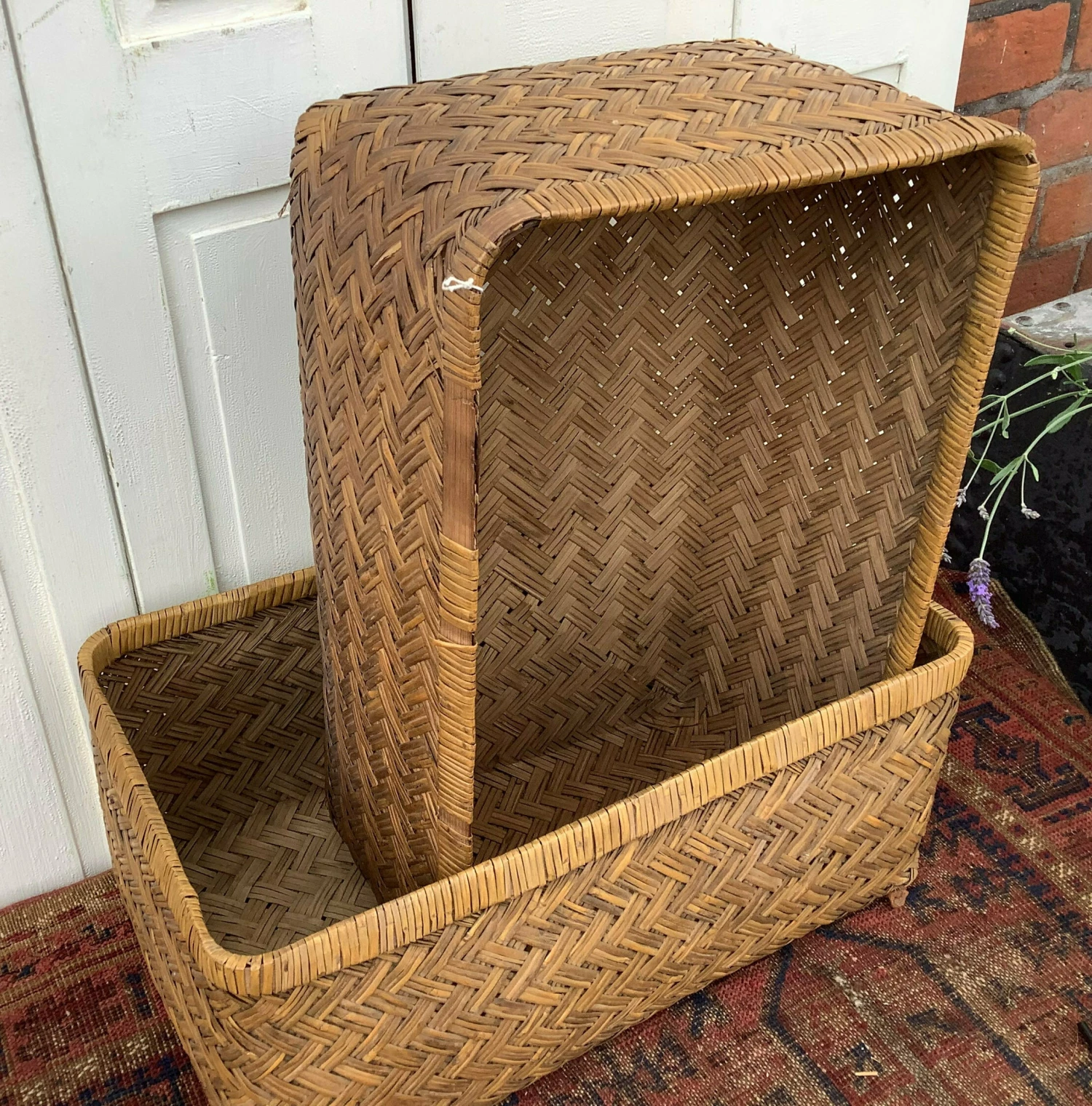 Japanese Clamshell Basket, 1940s 2 Japanese Clamshell Basket, 1940s - Image 2