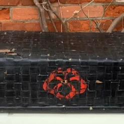 Unknown Japanese Kimono Basket, 1900s, Antique