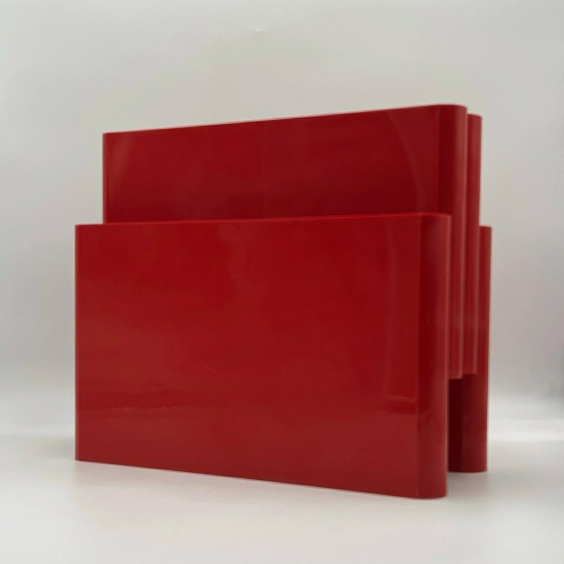 Kartell 70s Magazine Holder Giotto Stoppino Design Disc Holder Space Age Interiors 5 Kartell 70s Magazine Holder Giotto Stoppino Design Disc Holder Space Age Interiors - Image 5