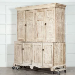 Unknown Large 19thc Bleached English Oak Housekeepers Cupboard -Storage Furniture Sales 2024 large 19thc bleached english oak housekeepers cupboard sku92074834 0 2