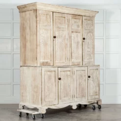 Unknown Large 19thc Bleached English Oak Housekeepers Cupboard -Storage Furniture Sales 2024 large 19thc bleached english oak housekeepers cupboard sku92074834 0 5