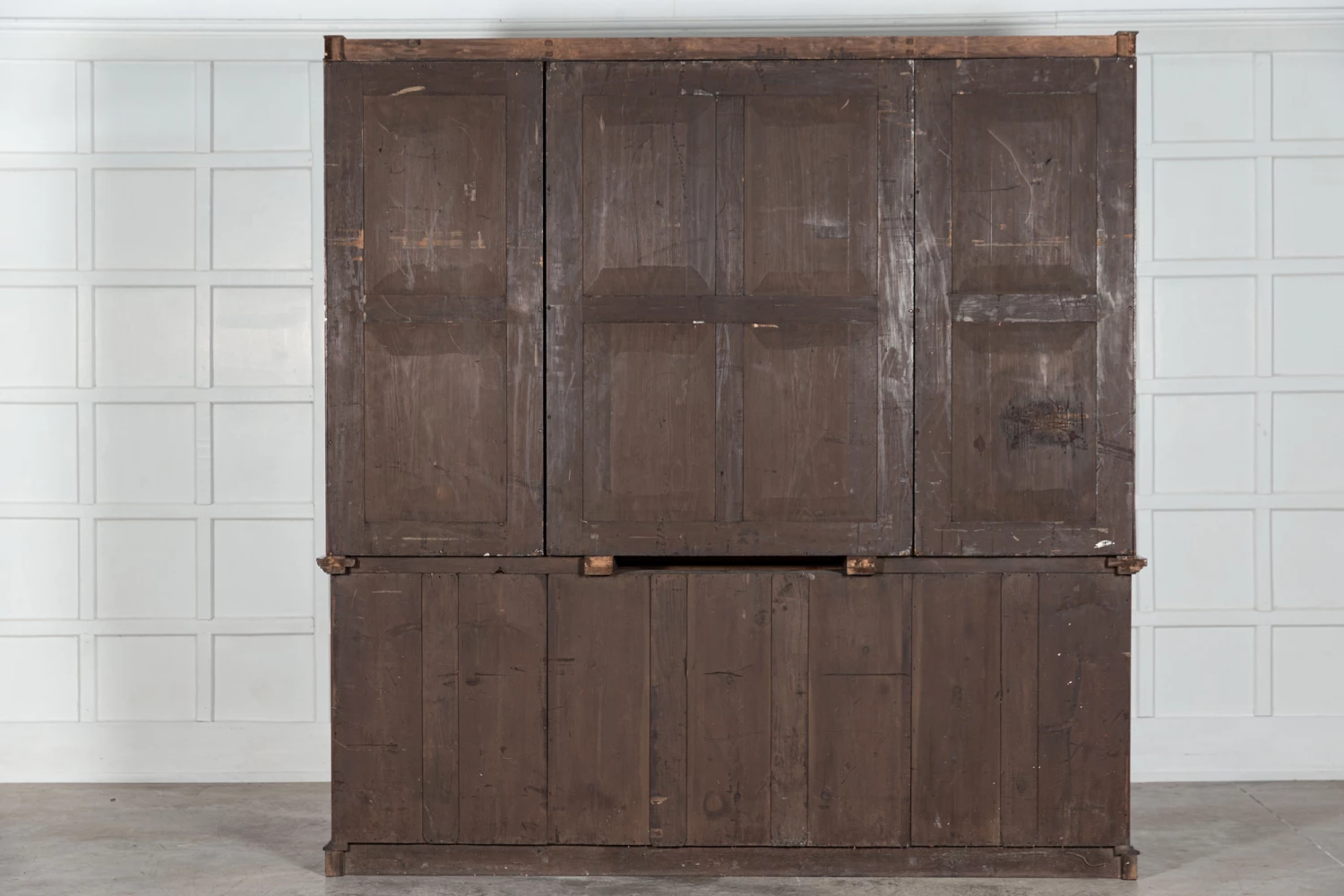 Large 19thc English Mahogany Glazed Breakfront Bookcase 15 Large 19thc English Mahogany Glazed Breakfront Bookcase - Image 15