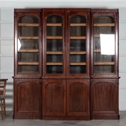Large 19thc English Mahogany Glazed Breakfront Bookcase 18 Large 19thc English Mahogany Glazed Breakfront Bookcase -Storage Furniture Sales 2024 large 19thc english mahogany glazed breakfront bookcase sku20890137 0 3