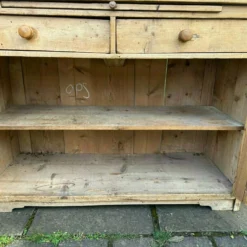 Unknown Large Antique Pine Glazed Top Kitchen Farmhouse Dresser -Storage Furniture Sales 2024 large antique pine glazed top kitchen farmhouse dresser sku98545395 0 11