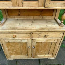 Unknown Large Antique Pine Glazed Top Kitchen Farmhouse Dresser -Storage Furniture Sales 2024 large antique pine glazed top kitchen farmhouse dresser sku98545395 0 6