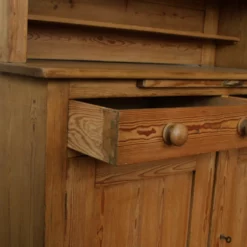 Large Antique Stripped Pine Continental Kitchen Dresser -Storage Furniture Sales 2024 large antique stripped pine continental kitchen dresser sku75200147 0 5 scaled