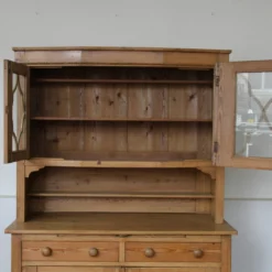 Large Antique Stripped Pine Continental Kitchen Dresser -Storage Furniture Sales 2024 large antique stripped pine continental kitchen dresser sku75200147 0 6 scaled