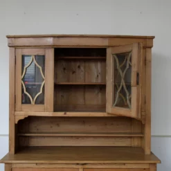 Large Antique Stripped Pine Continental Kitchen Dresser -Storage Furniture Sales 2024 large antique stripped pine continental kitchen dresser sku75200147 0 7 scaled