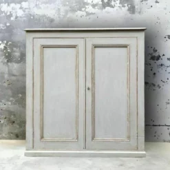 Large Antique Victorian Grey Painted School Cupboard Hall Toy Storage Cabinet -Storage Furniture Sales 2024 large antique victorian grey painted school cupboard hall toy storage cabinet sku82239062 0 1