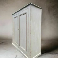 Large Antique Victorian Grey Painted School Cupboard Hall Toy Storage Cabinet -Storage Furniture Sales 2024 large antique victorian grey painted school cupboard hall toy storage cabinet sku82239062 0 3