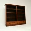Unknown Large Antique Victorian Mahogany Open Bookcase