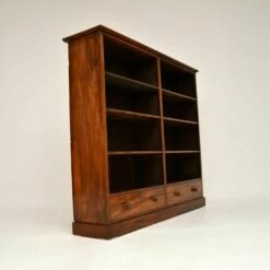 Unknown Large Antique Victorian Mahogany Open Bookcase 16 Unknown Large Antique Victorian Mahogany Open Bookcase -Storage Furniture Sales 2024 large antique victorian mahogany open bookcase sku75479890 0 5
