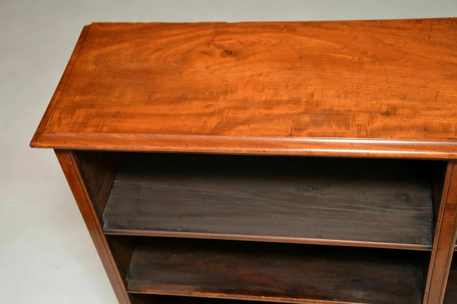 Unknown Large Antique Victorian Mahogany Open Bookcase 7 Unknown Large Antique Victorian Mahogany Open Bookcase - Image 7