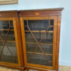 Unknown Large Edwardian Breakfront Bookcase -Storage Furniture Sales 2024 large edwardian breakfront bookcase sku37982536 0 1