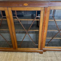 Unknown Large Edwardian Breakfront Bookcase -Storage Furniture Sales 2024 large edwardian breakfront bookcase sku37982536 0 2