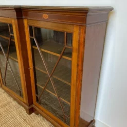Unknown Large Edwardian Breakfront Bookcase -Storage Furniture Sales 2024 large edwardian breakfront bookcase sku37982536 0 7