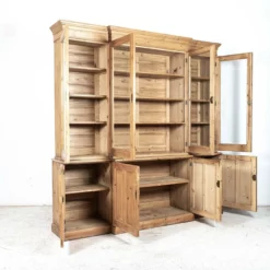 Large English Pine Glazed Breakfront Bookcase -Storage Furniture Sales 2024 large english pine glazed breakfront bookcase sku52654012 0 3