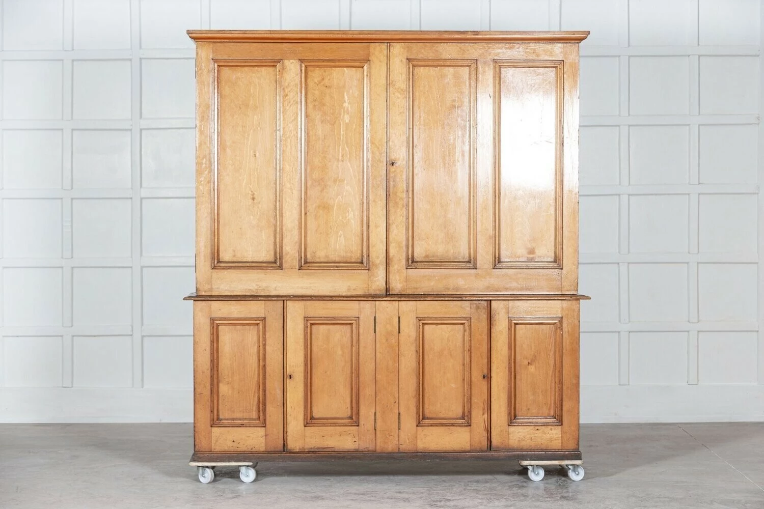 Large Estate Made Scottish Pine Housekeepers Cupboard 1 Large Estate Made Scottish Pine Housekeepers Cupboard