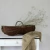 Large French Wicker Harvest Basket