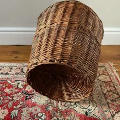 Large Round Wicker Woven Basket Storage Toy Box Laundry Farmhouse Rustic Decor Decorative Rattan Antique Cylinder Brown Cottage -Storage Furniture Sales 2024 large round wicker woven basket storage toy box laundry farmhouse rustic decor decorative rattan antique cylinder brown cottage sku55111944 0 8
