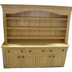 Unknown Large Victorian Style Pine Kitchen Dresser