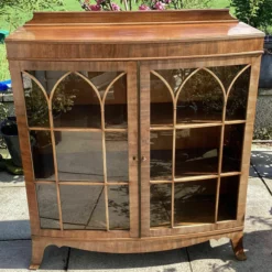 Unknown Large Well Made 20th C Georgian Style Bookcase. Astragal Doors.