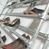 Lauren Extra Large Galvanised Steel Pipe Shoe Rack/Fixture