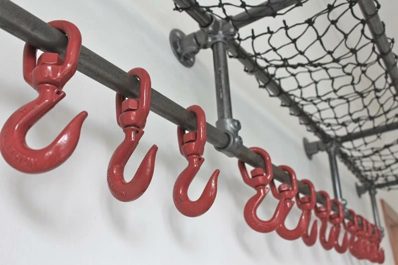 Lewis Industrial Dark Steel Pipe Luggage And Coat Rack 2 Lewis Industrial Dark Steel Pipe Luggage And Coat Rack - Image 2