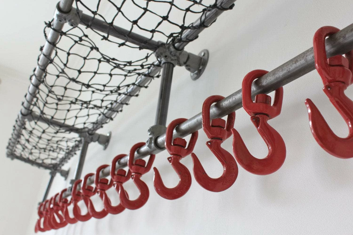 Lewis Industrial Dark Steel Pipe Luggage And Coat Rack 1 Lewis Industrial Dark Steel Pipe Luggage And Coat Rack