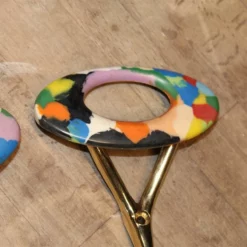 Unknown Lot Mid Century Italian Coat Hangers Brass Plastic Colored 1950s -Storage Furniture Sales 2024 lot mid century italian coat hangers brass plastic colored 1950s sku48997407 0 2