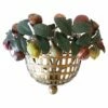 Lovely Mid Century Modern Sconce Fruit Basket By Lucienne Monique Italy, 1960s