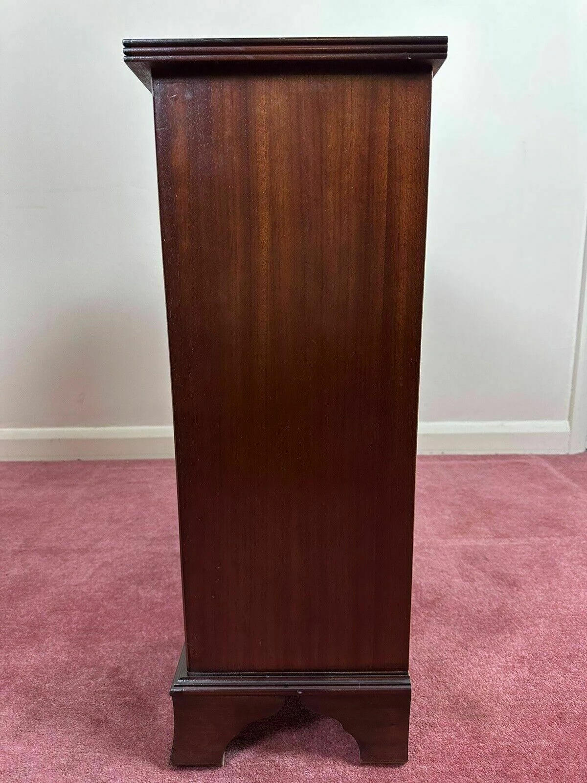 Unknown Lovely Rich Brown Dwarf Open Bookcase With Adjustable Shelf & Pair Of Drawers 5 Unknown Lovely Rich Brown Dwarf Open Bookcase With Adjustable Shelf & Pair Of Drawers - Image 5