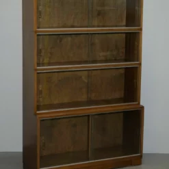 Lovely Suite Of Three Minty Oxford Modualr Stacking Bookcases Mahogany Frames -Storage Furniture Sales 2024 lovely suite of three minty oxford modualr stacking bookcases mahogany frames 0 3