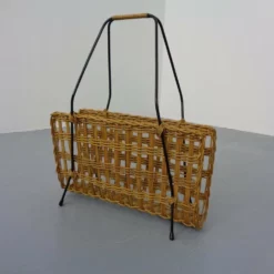 Unknown Magazine Rack In Filigree Rattan And Steel, 1960s 16 Unknown Magazine Rack In Filigree Rattan And Steel, 1960s -Storage Furniture Sales 2024 magazine rack in filigree rattan and steel 1960s sku47961696 0 3