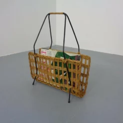 Unknown Magazine Rack In Filigree Rattan And Steel, 1960s 17 Unknown Magazine Rack In Filigree Rattan And Steel, 1960s -Storage Furniture Sales 2024 magazine rack in filigree rattan and steel 1960s sku47961696 0 4