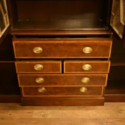 Unknown Mahogany Breakfront Bookcase Sheraton Secretaire Antique -Storage Furniture Sales 2024 mahogany breakfront bookcase sheraton secretaire antique sku49428534 0 14