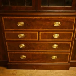 Unknown Mahogany Breakfront Bookcase Sheraton Secretaire Antique -Storage Furniture Sales 2024 mahogany breakfront bookcase sheraton secretaire antique sku49428534 0 2